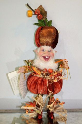 Mark Roberts Trick Or Treat Pumpkin Elf,  Small