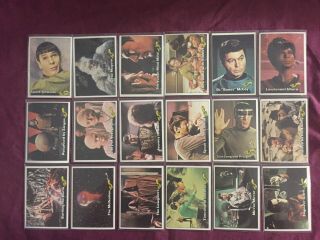 Rare 1976 Scanlens Star Trek Complete 72 Card Set