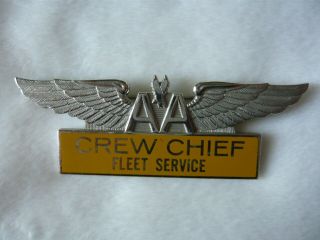 Vintage American Airlines Metal Crew Chief Badge Pin.