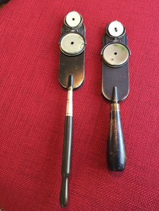 Two Antique Morton ophthalmoscopes - Medical Ophthalmic Optical Equipment 3