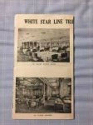 White Star Line RMS Olympic Titanic Brochure 1911 Bierschenk 4