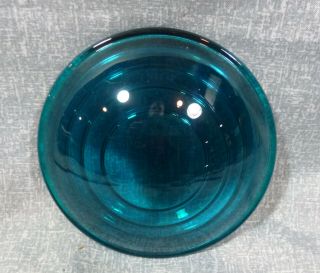 Vintage Nos Green/teal Glass 4 1/2 L3f Railroad Lantern 4 1/2 " Replacement Lens