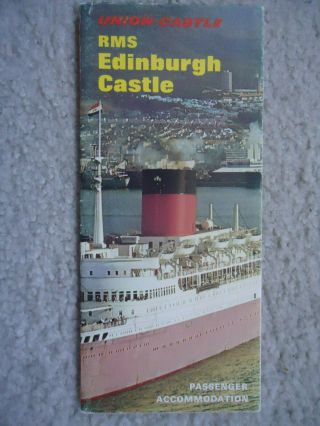 Union Castle - Rms Edinburgh Castle - Deck Plan - 1970