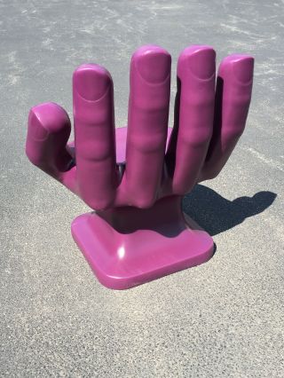 GIANT Dark Purple HAND SHAPED CHAIR 32 