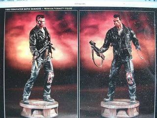 Sideshow Exclusive Terminator T - 800 Battle Premium Format Figure Statue