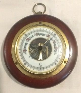 Lufft Ship Barometer Extremely Well Crafted And Rare Appears Functional.