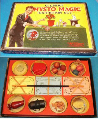 Mysto Magic Set No.  2001 - 1917 - Complete W/tricks,  Poster,  Instructions Book - Vfine - Oo