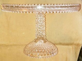Pointed Hobnail Footed Cake Stand