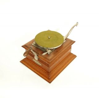 1901 Zon - O - Phone Parlor Phonograph w/Orig.  All - Brass Horn 6