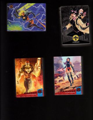 2018 Fleer Ultra X - Men Complete Master Set Of 258 Cards Base,  7 Insert Set.