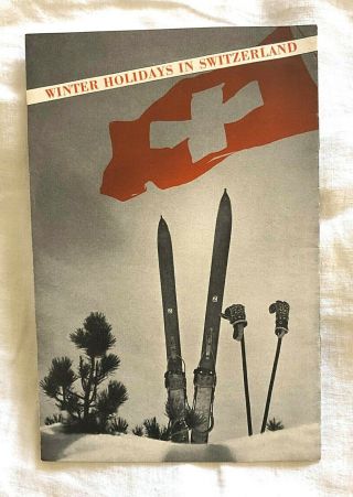 Vintage Switzerland Tourist Brochure
