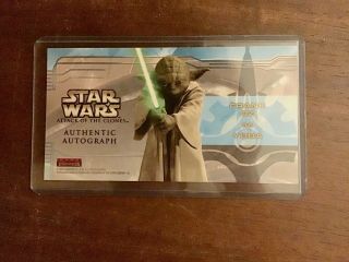 Star Wars Attack of the Clones Frank Oz as Yoda Autograph card auto 2