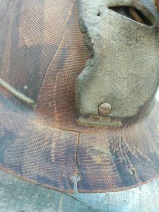 antique gold Miner ' s helmet with carbide lamp Autolite 2