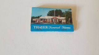 Matchbook Thayer Funeral Home Farmington Michigan Full Z