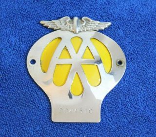 Aa Automobile Association Grille Badge 9c44510 British Topper Jag Mg Rover 3000