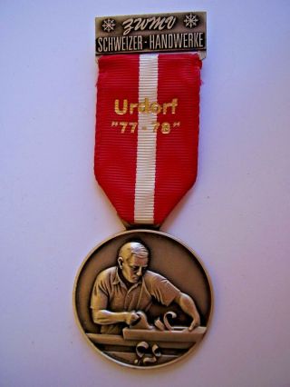 German Medal Zwmv Schweizer - Handwerk Urdorf 77 - 78