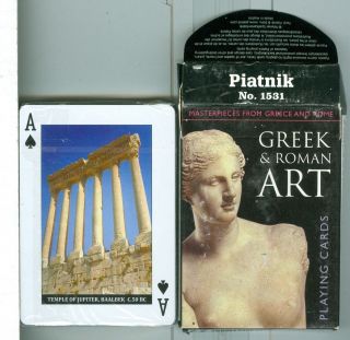 Deck,  " Greek & Roman Art " Non - Stand Playing Cards By Piatnik,  Austria