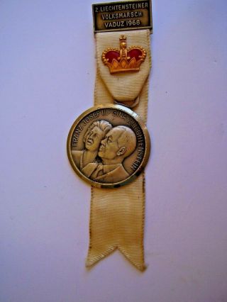 German Medal 2.  Liechtensteiner Volksmarsch Vaduz 1968