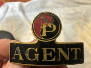 Old Northern Pacific Railroad Agent Hat with Badge and Pin 6