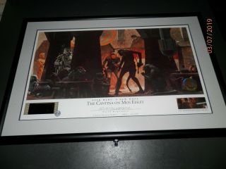 Star Wars Ralph Mcquarrie Signed Lithograph - The Cantina On Mon Eisley