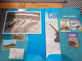 2009 CONCORDE IN PICTURES BOOKLET,  6 POSTCARDS PRINTS A5 SIZE RARE 2