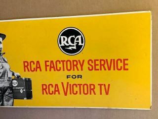 RCA Radio - Tv Service Advertisement Sign 3