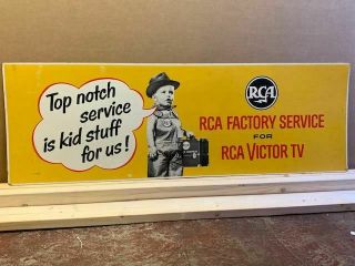 RCA Radio - Tv Service Advertisement Sign 7