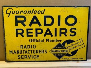 RCA Radio Service Advertisement Sign 4