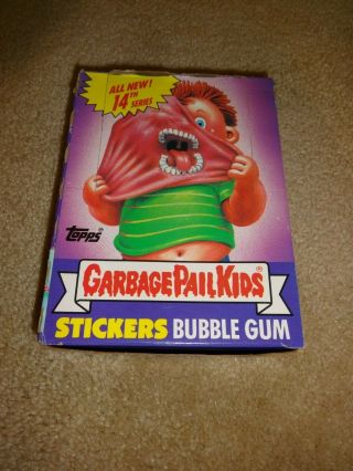 1988 Garbage Pail Kids Series 14 Wax Box 48 Packs