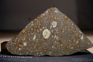 Meteorite NWA 11545 - Carbonaceous Chondrite : Type CV3 - Full Slice 3