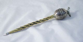 Kurdistan Silver And Copper Yad Torah Pointer Filigree From The 20 