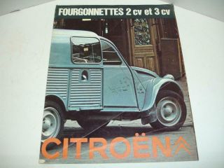 Citroen 2cv Et 3cv - French Sales Brochure