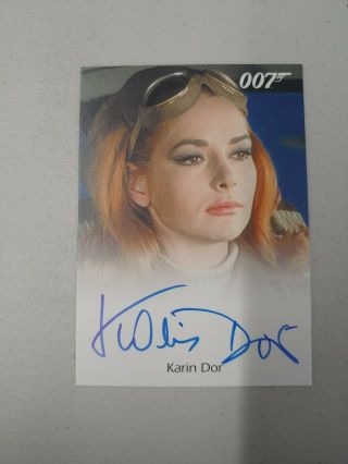 Karin Dor Auto As 007 Helga Brandt James Bond Archives Autograph