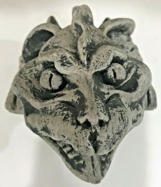 Shelf Beast England Gargoyle Creature Medeival Mythical Fantasy Sculpture Grey