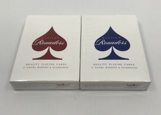 Ellusionist’s Daniel Madison Blue & Scarlett Rounders Playing Cards.  Very Rare