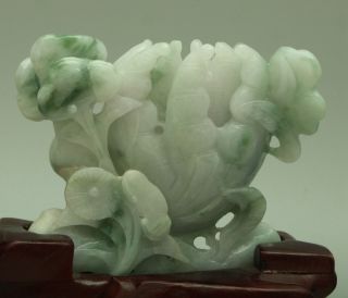 Certified Green A Jade jadeite Statue Sculpture Fu Lu Shou 福禄寿 q70921Q5H 6