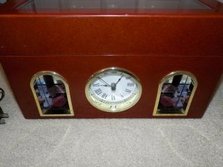 Mr.  Christmas Deluxe Animated Concertina Music Box Clock w/Bells Plays 50 Songs 3