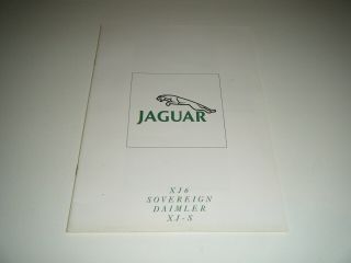 Vintage 1990 Jaguar Xj6 Sovereign Daimler Xj - S Car Dealers Brochure