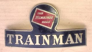 Antique Trainman - The Milwaukee Road - Obsolete Brass Cap Badge