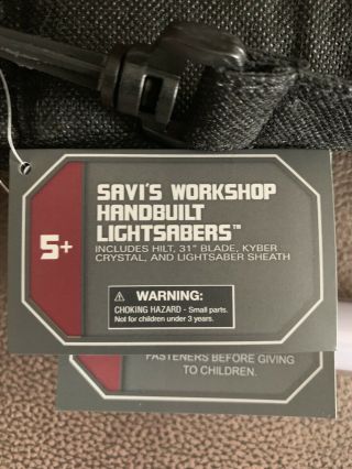 Disneyland’s Galaxy’s Edge Savi’s Workshop Custom Build Lightsaber - Pin 11