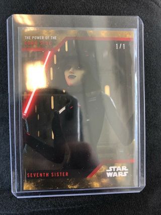 Sdcc 2019 Topps The Power Of The Dark Side: Seventh Sister 1/1 Star Wars