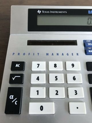 Texas Instrument BA - 20 Financial Profit Manager Calculator Solar Powered 2