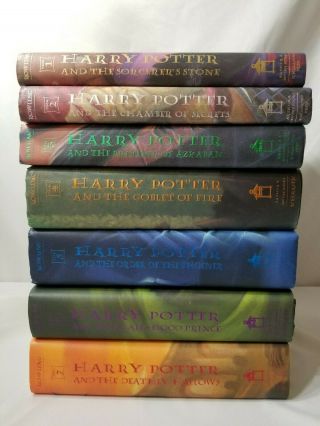Complete Set Harry Potter Hardcover Book Set 1 - 7 - First American Edition Vgc