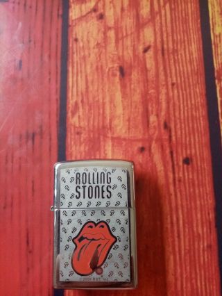 Rolling Stones 2008 Zippo Scratched On The Back But Fully Rpp 44.  99