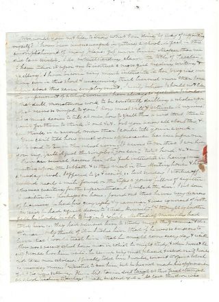 1800 ' S FLORIDA TERRITORIAL STAMPLESS FOLDED LTR,  MANDARIN,  REF: SABBATH 2