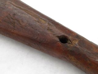 19th C.  Northwest Coast Native American Indian Quinault Triball Yew Wood Paddle 7