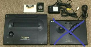 Neo Geo Aes Low Serial Plus Ac Cable,  Av Adapter And Memory Card