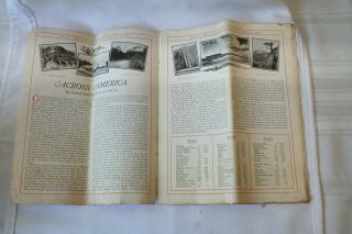 Rare 1920 ' s Map Across America by Central Route US 40 US 50 US 30 Brochure 6