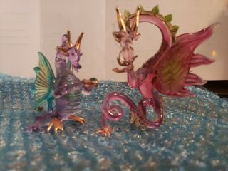 Blown Glass Dragon Ornaments