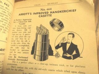 RARE & Vintage Abbott Magic Improved Handkerchief Cassette Brass ca 1943 5
